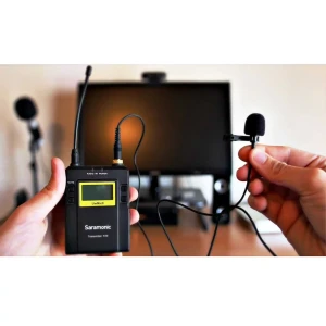 میکروفون بی‌‌سیم یقه‌ای سارامونیک مدل UwMic9 Kit2
